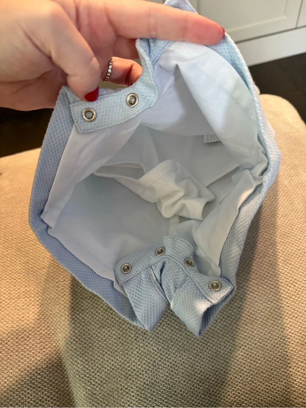 NWT Polo Ralph Lauren Baby Blue 2 Piece Shortall Set 3M SS20 Sample Rare